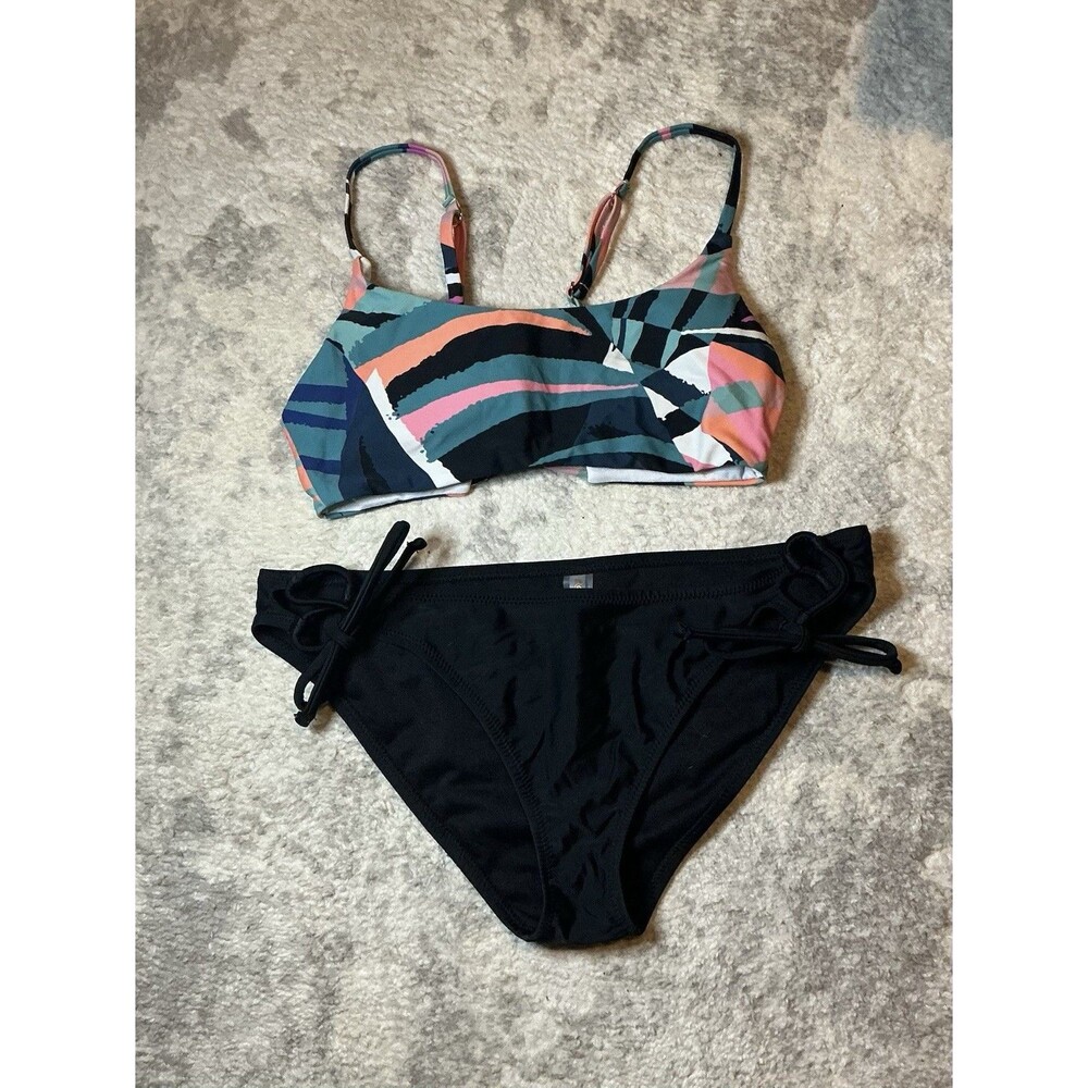 Raisins Bralette Style Two Piece Swimsuit Womens Top Small Bottoms Medium